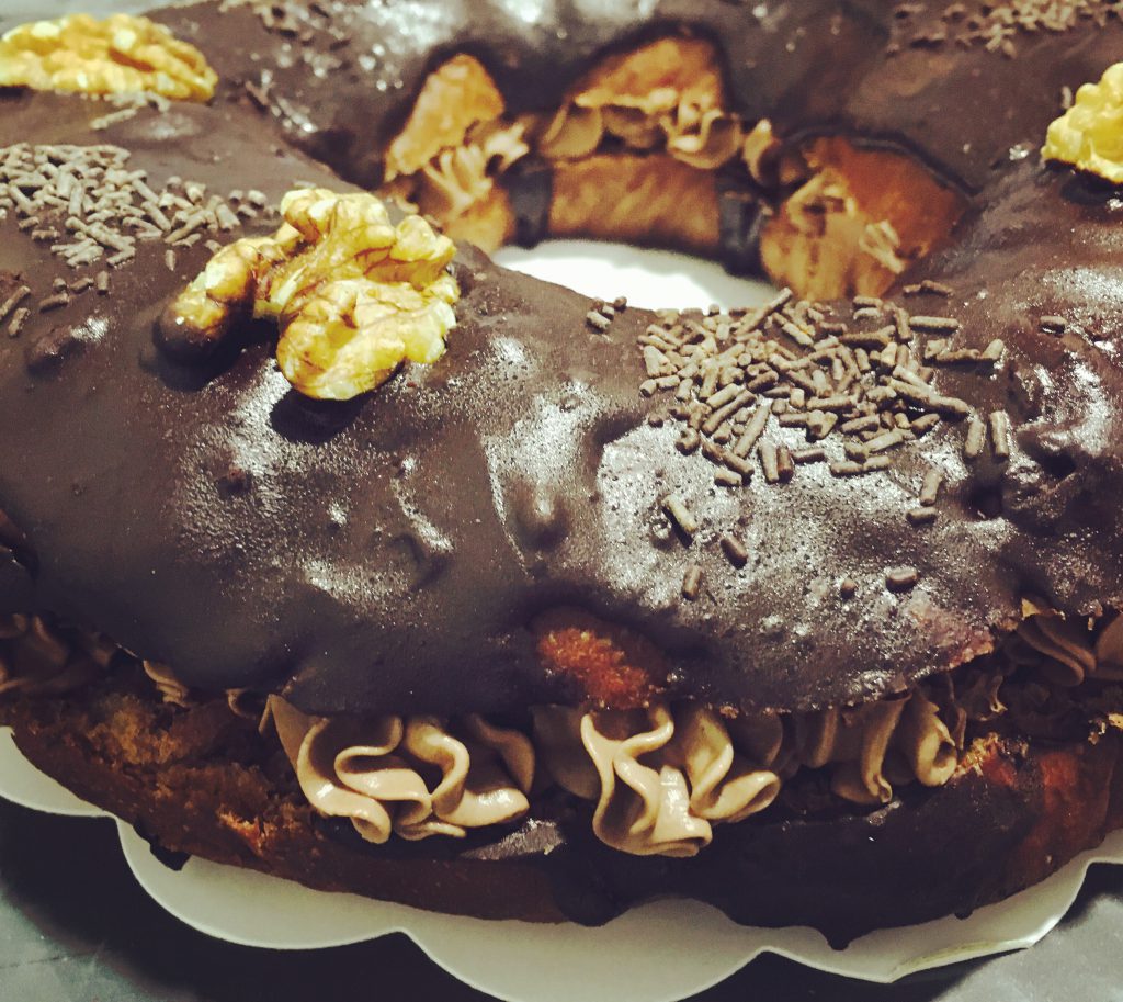 Roscón de chocolate