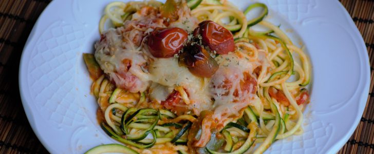 Espaguettis de calabacín receta
